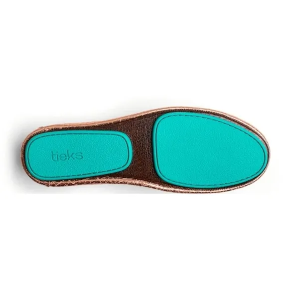 Tieks Rose Gold Glam Ballet Flats Size 7 Leather