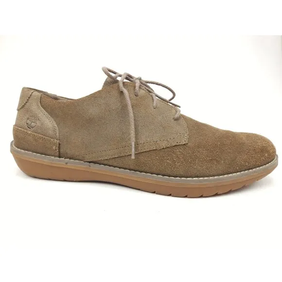 Timberland 5252A Front Country Taupe Suede 3-Eye plain Travel Shoes Men's US 13