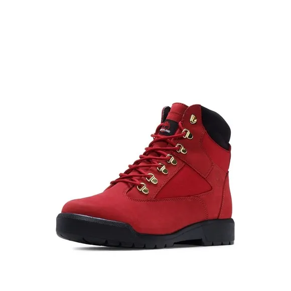 Timberland 6 in Field Boot Dark Red Nubuck TB0A2JNW F41 Men Shoes