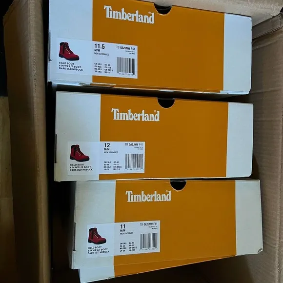 Timberland 6 in Field Boot Dark Red Nubuck TB0A2JNW F41 Men Shoes