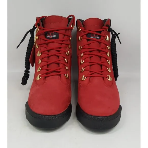Timberland 6 in Field Boot Dark Red Nubuck TB0A2JNW F41 Men Shoes