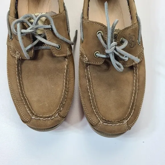 Timberland Boat Shoes Earthkeepers Kia Wah Bay 2 Eyelet Leather, Size 8.5