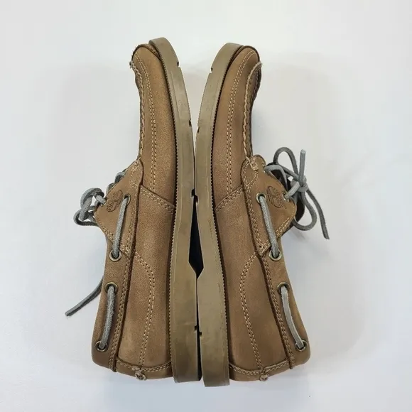 Timberland Boat Shoes Earthkeepers Kia Wah Bay 2 Eyelet Leather, Size 8.5