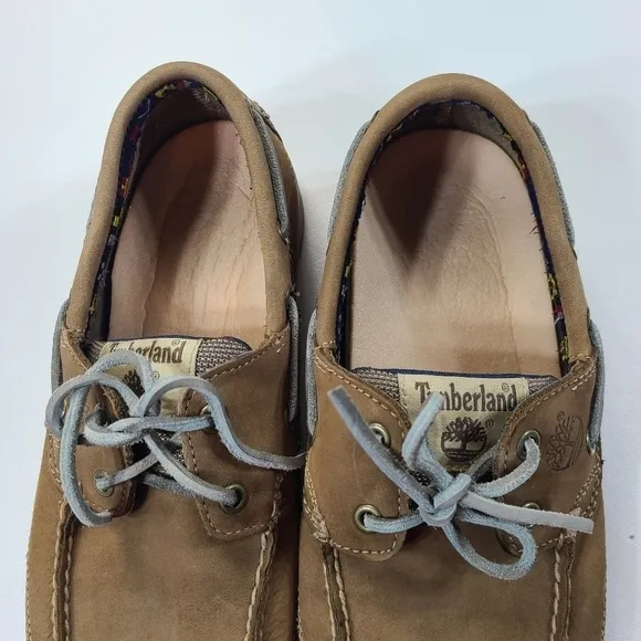 Timberland Boat Shoes Earthkeepers Kia Wah Bay 2 Eyelet Leather, Size 8.5