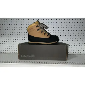 Timberland Euro Hiker Shell Toe Boys Youth Leather Casual Boots Size 5.5 M Wheat