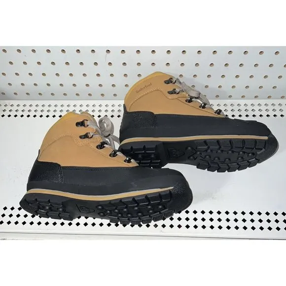 Timberland Euro Hiker Shell Toe Boys Youth Leather Casual Boots Size 5.5 M Wheat