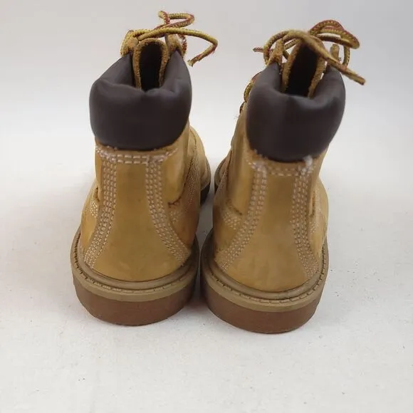 Timberland suede leather 6 inch Boots camel tan Boy Size 11.5M shoes