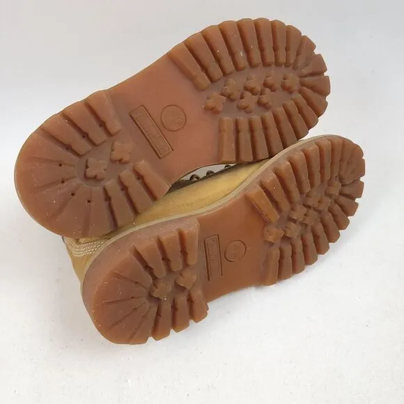 Timberland suede leather 6 inch Boots camel tan Boy Size 11.5M shoes