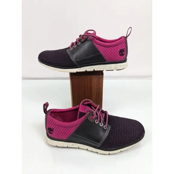 Timberland Willington Oxford Women's Pink Maroon Trainers Shoes A15QB Sz 5.5