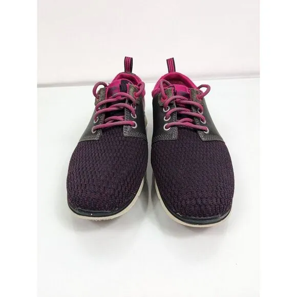 Timberland Willington Oxford Women's Pink Maroon Trainers Shoes A15QB Sz 5.5