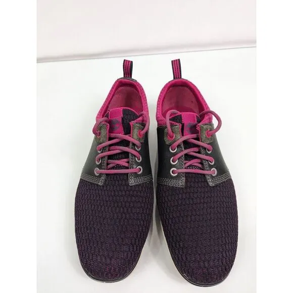 Timberland Willington Oxford Women's Pink Maroon Trainers Shoes A15QB Sz 5.5