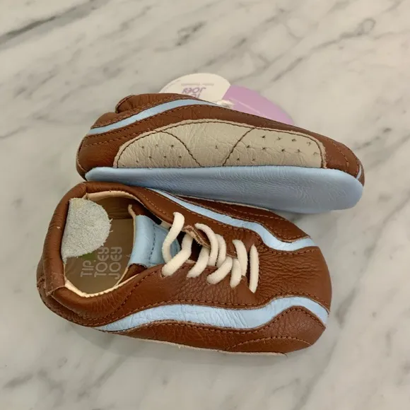 Tip Toey Joey Leather Baby 3-6 Months Shoes NWT
