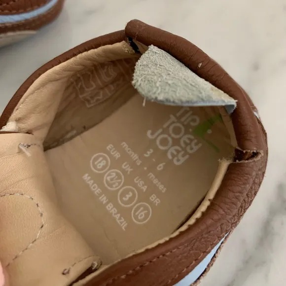 Tip Toey Joey Leather Baby 3-6 Months Shoes NWT