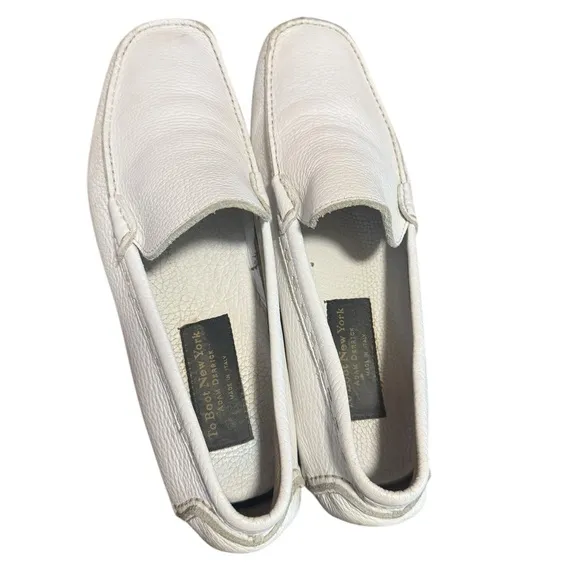 To Boot New York Adam Derrick Men's Size 13 White Driving Shoes Moccasins Rare
