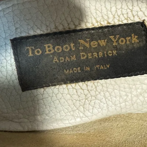 To Boot New York Adam Derrick Men's Size 13 White Driving Shoes Moccasins Rare