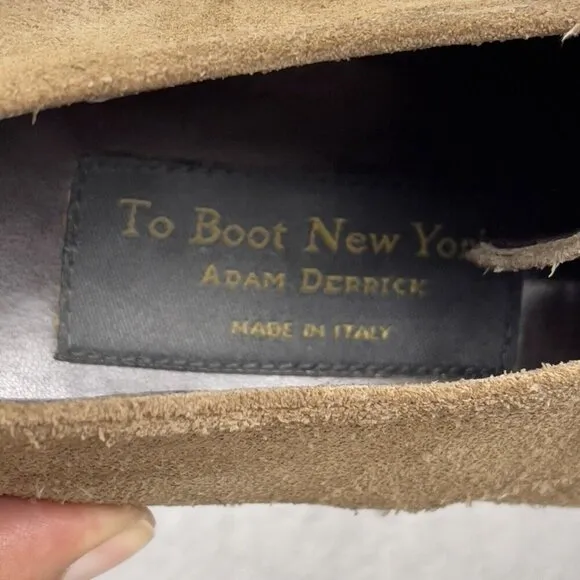 To Boot New York Adam Derrick Tan Oxford Suede Shoes Made in Italy Men’s Size 9