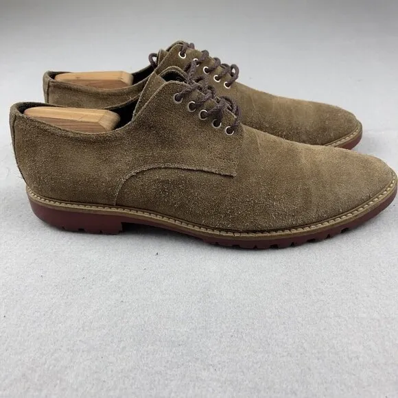 To Boot New York Adam Derrick Tan Oxford Suede Shoes Made in Italy Men’s Size 9