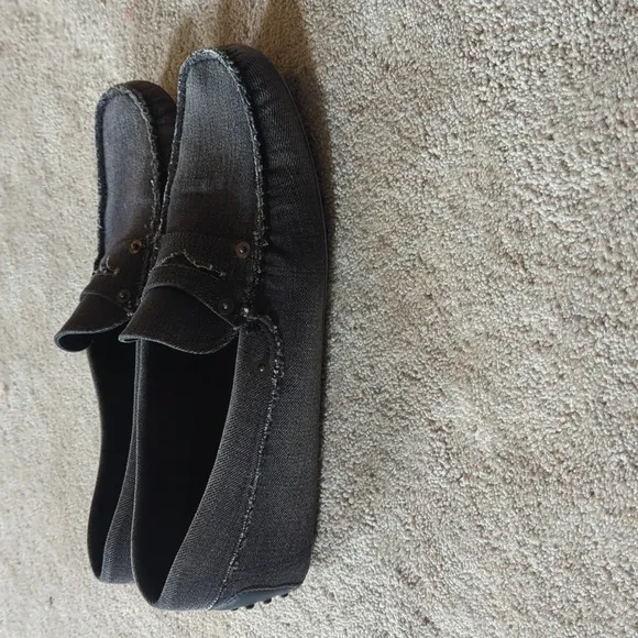 Tod,a Men's black jeans Loafers