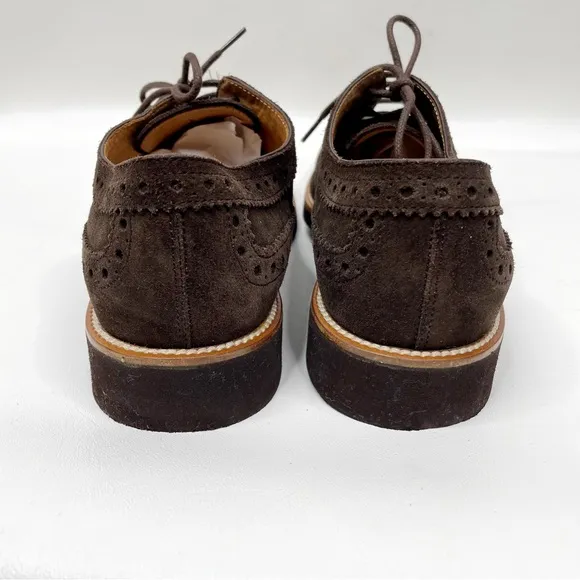 Tod’s Derby Lace-Up Shoes Brown Suede US Mens SZ 6
