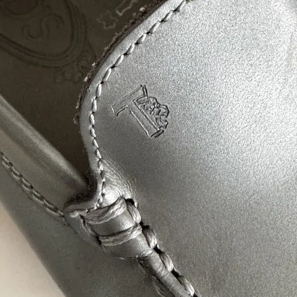 TODs Gommino Driving Shoes Women's‎ 35 (5) Pewter Gray Metallic Moccasins