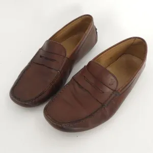 Tod's Gommino Moccasin Driving Shoes Loafers Brown Leather Men's 7.5‎