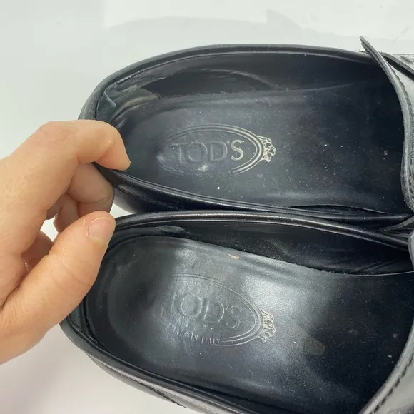 TOD’s Loafers**Black Leather Men Shoes**US 8 $895