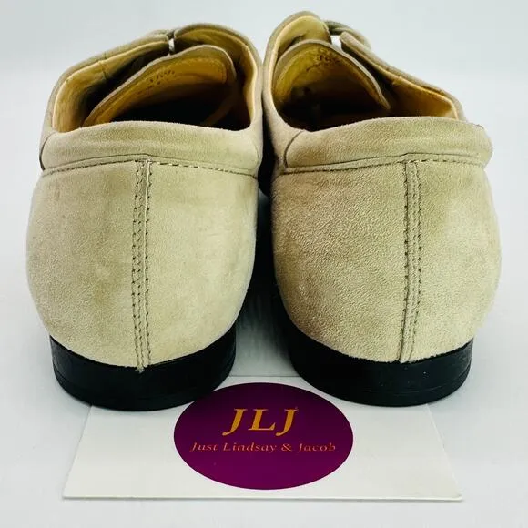 Tod's Women's Beige Suede Lace Up Italian Oxford Shoes Size 36.5 EU/ 6.5 US