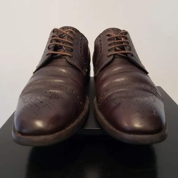 Tom Ford Men Leather Oxford Shoes Brown Size Size 10.5T US 11.5