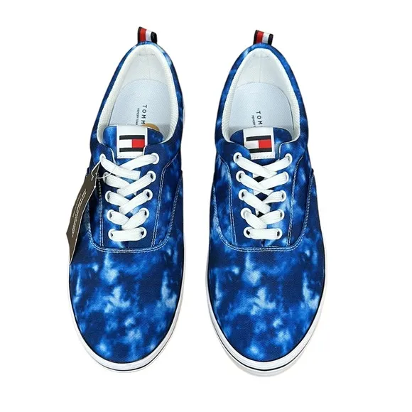Tommy Hilfiger Remmo Blue Tye Dye Men’s Sneakers Shoes Size 12- NEW W/O Box
