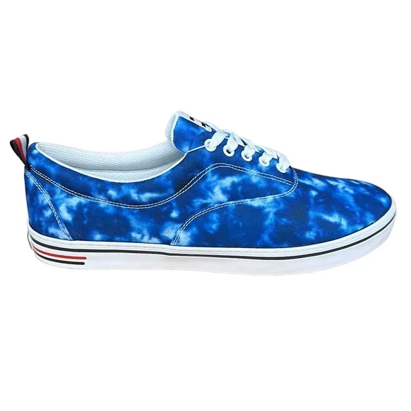Tommy Hilfiger Remmo Blue Tye Dye Men’s Sneakers Shoes Size 12- NEW W/O Box