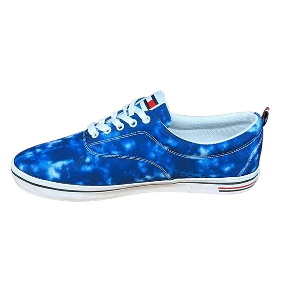 Tommy Hilfiger Remmo Blue Tye Dye Men’s Sneakers Shoes Size 12- NEW W/O Box