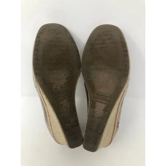 Toms Women Wedge Heels Shoes Size 8