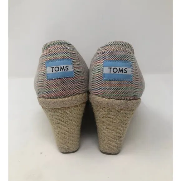 Toms Women Wedge Heels Shoes Size 8