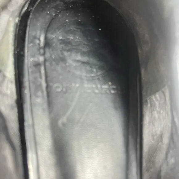 Tory Burch Reva Women's  8.5 M Black Patent Leather Ballet Flat Comfort Shoes