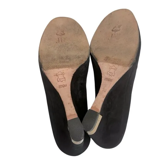 Tory Burch Women’s Shoes Size 8.5 Astoria Wedge Lancaster Suede Black Pumps