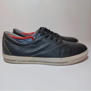 Travis Mathew Mens Sz 12 Druskin Casual Golf Hybrid Shoes Black Leather