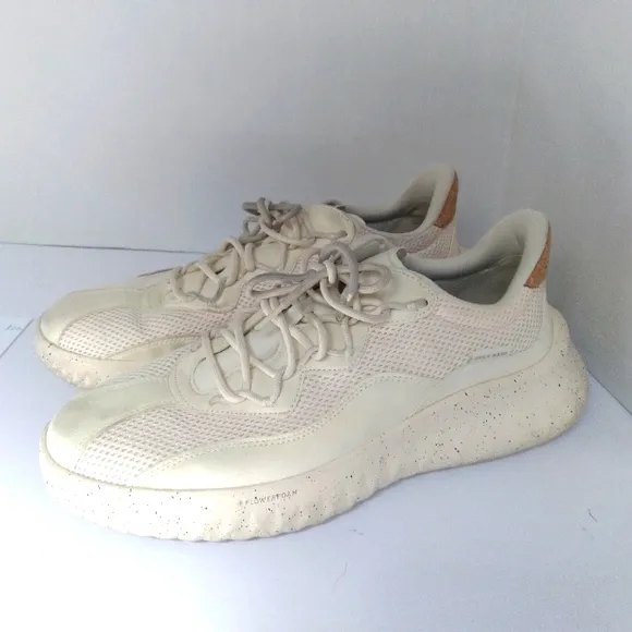 Trendy‎ White Mesh Athletic Sneakers Speckled Sole Casual Running Walking Shoes