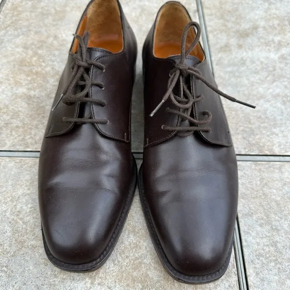 Trussardi leather shoes men size 5.5