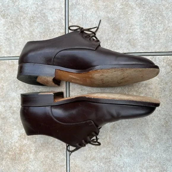 Trussardi leather shoes men size 5.5