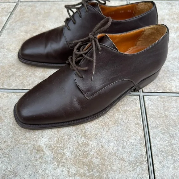 Trussardi leather shoes men size 5.5