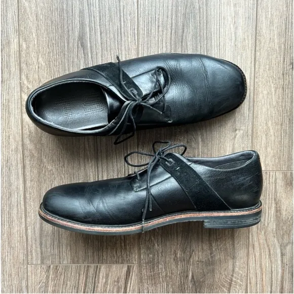 Tsubo Black Leather Derby Dress Shoes | 10