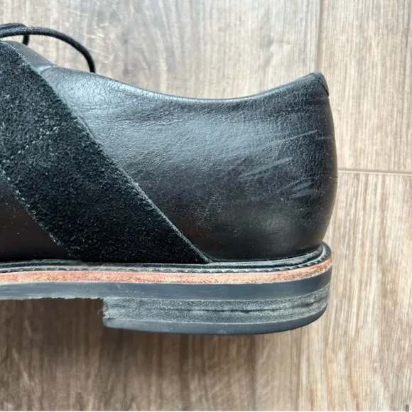 Tsubo Black Leather Derby Dress Shoes | 10