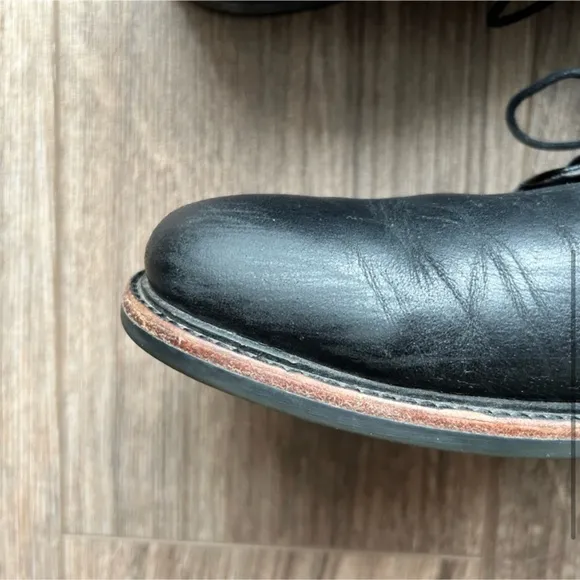 Tsubo Black Leather Derby Dress Shoes | 10