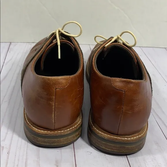 Tsubo brown leather lace up shoes