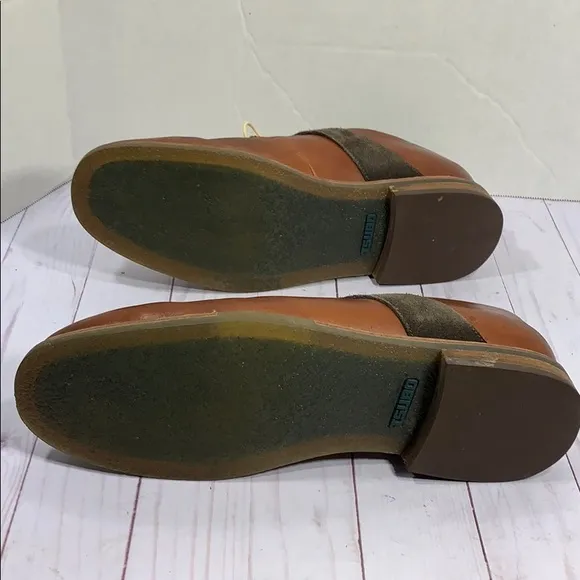 Tsubo brown leather lace up shoes
