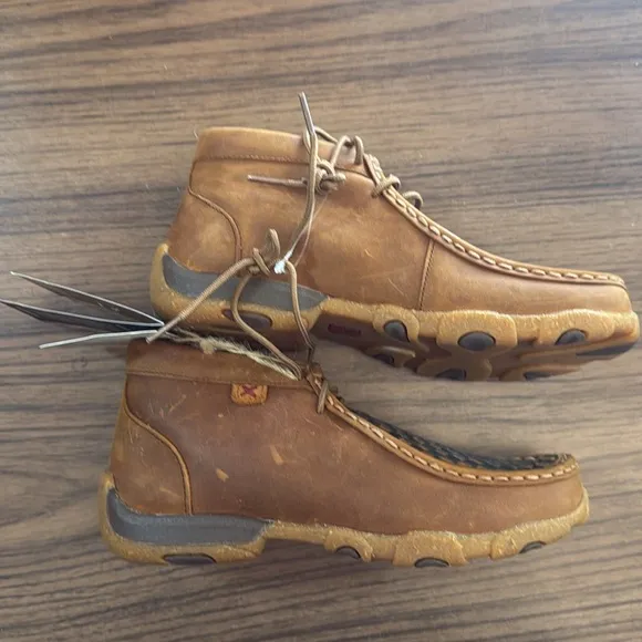 Twisted X Men's Brown Driving Moc Tow Shoes