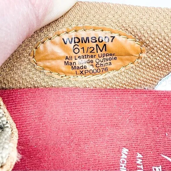 Twisted X Women's Driving Moccasins in Tan Leather w/Orange Accents Size 6.5M