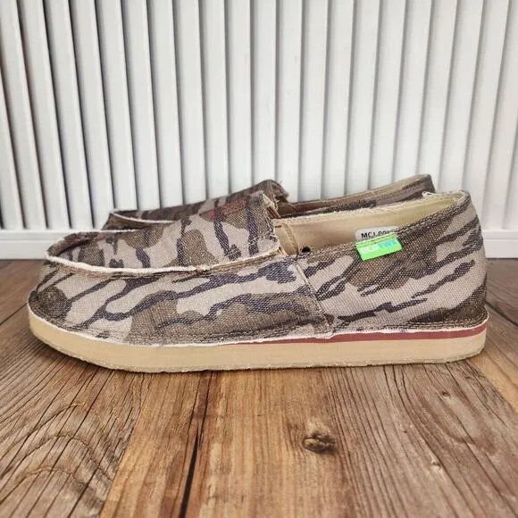 Twisted X Slip-On Loafers MCL0008 Men Sz 8.5M Green Camo Mossy Oak Moc Toe Shoes