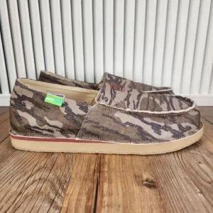 Twisted X Slip-On Loafers MCL0008 Men Sz 8.5M Green Camo Mossy Oak Moc Toe Shoes