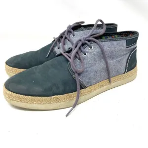 UGG Cantrell Chukka Lace Up Ankle Boot Shoes Blue Suede Canvas